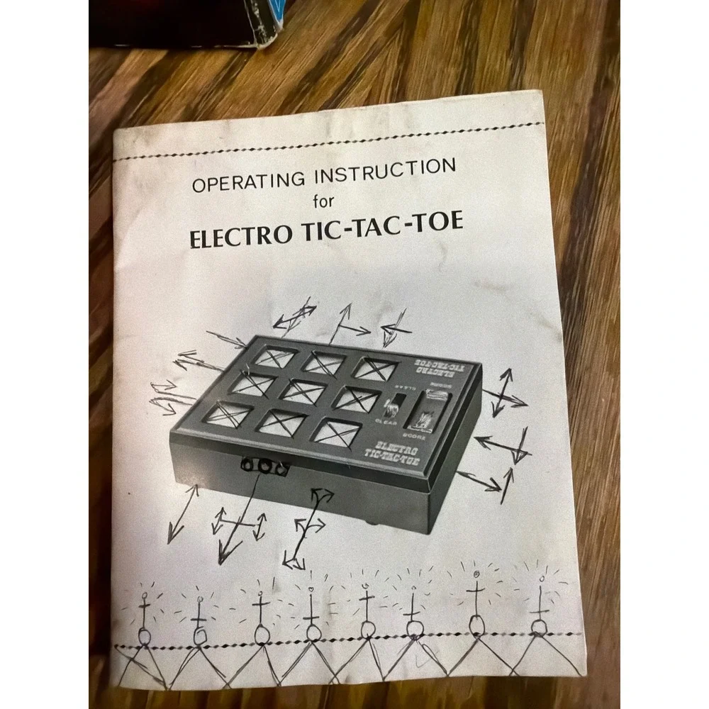 Vintage 1972 Waco Electro Tic-Tac-Toe Electronic Game Japan Boxed Instructions